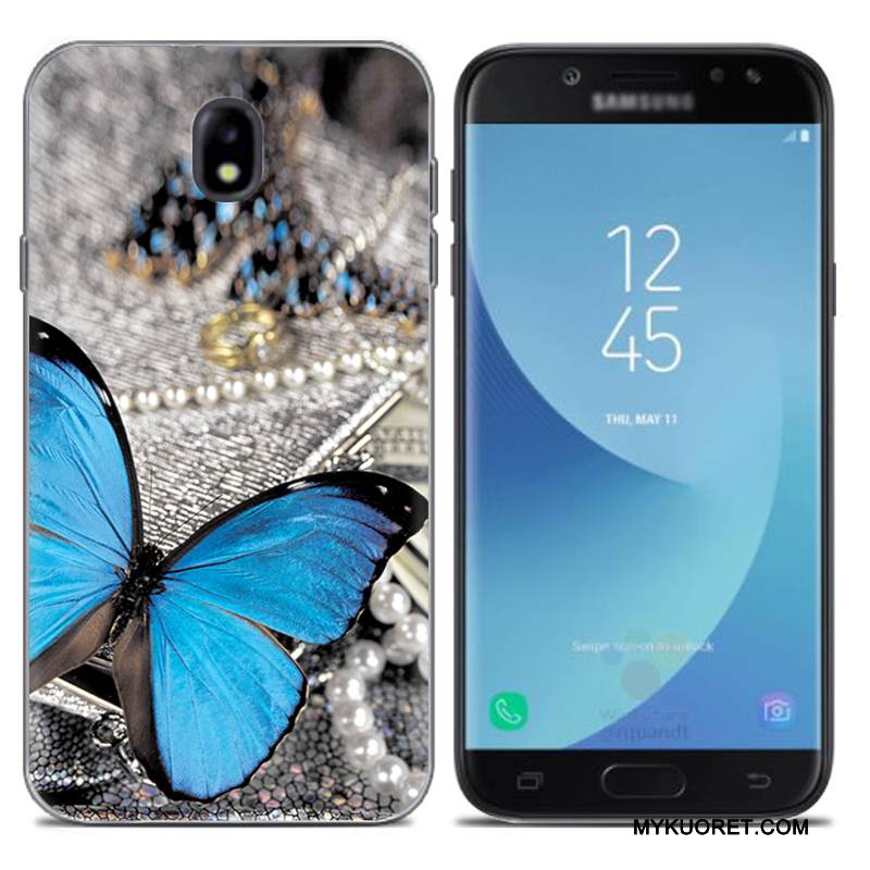 Kuori Samsung Galaxy J7 2017 Luova Puhelimen Kuoret Eurooppa, Kotelo Samsung Galaxy J7 2017 Silikoni Harmaa