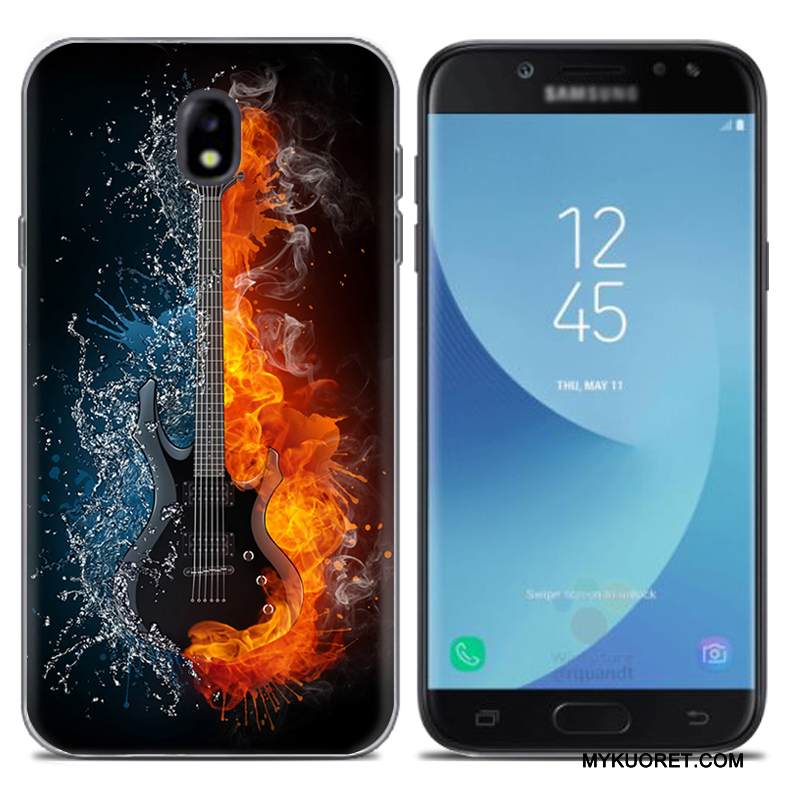 Kuori Samsung Galaxy J7 2017 Luova Puhelimen Kuoret Eurooppa, Kotelo Samsung Galaxy J7 2017 Silikoni Harmaa