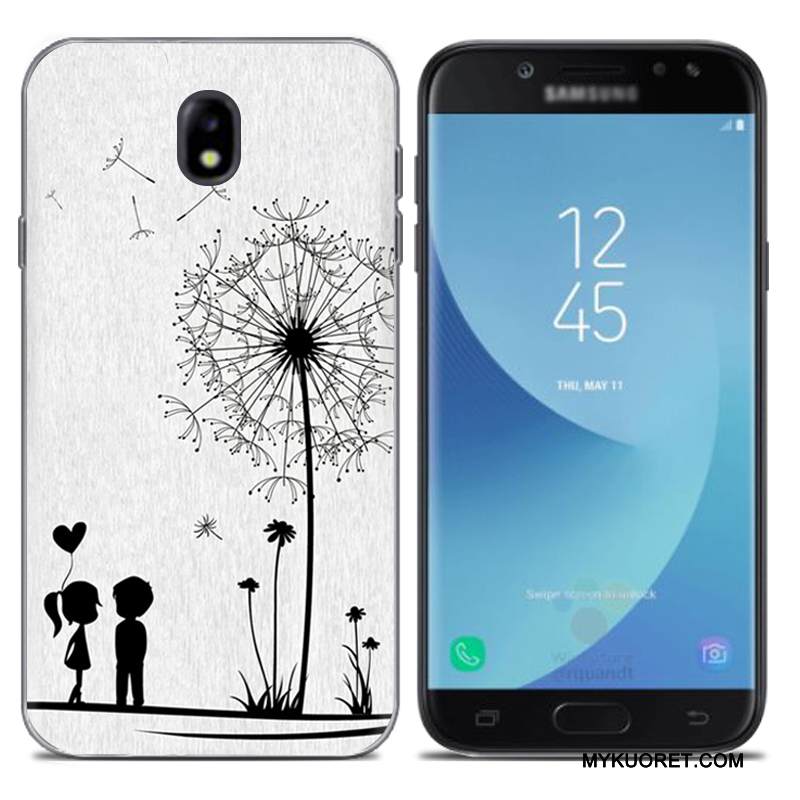 Kuori Samsung Galaxy J7 2017 Luova Puhelimen Kuoret Eurooppa, Kotelo Samsung Galaxy J7 2017 Silikoni Harmaa