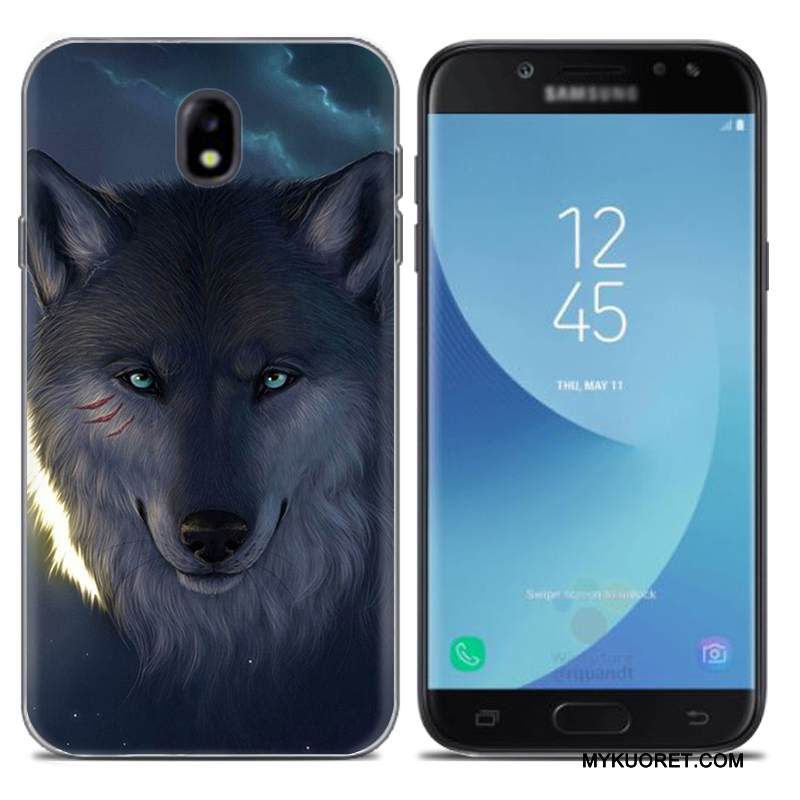 Kuori Samsung Galaxy J7 2017 Luova Puhelimen Kuoret Eurooppa, Kotelo Samsung Galaxy J7 2017 Silikoni Harmaa