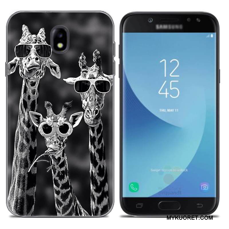 Kuori Samsung Galaxy J7 2017 Luova Puhelimen Kuoret Eurooppa, Kotelo Samsung Galaxy J7 2017 Silikoni Harmaa