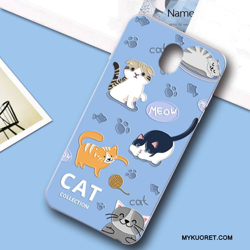 Kuori Samsung Galaxy J7 2017 Luova Puhelimen Kuoret Vaaleansininen, Kotelo Samsung Galaxy J7 2017 Suojaus Murtumaton Uusi