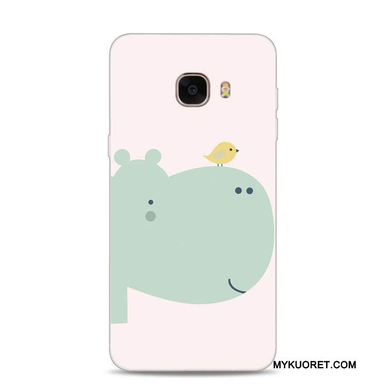 Kuori Samsung Galaxy J7 2017 Pehmeä Neste Kissa Puhelimen Kuoret, Kotelo Samsung Galaxy J7 2017 Kohokuviointi Vaaleansininen Harmaa