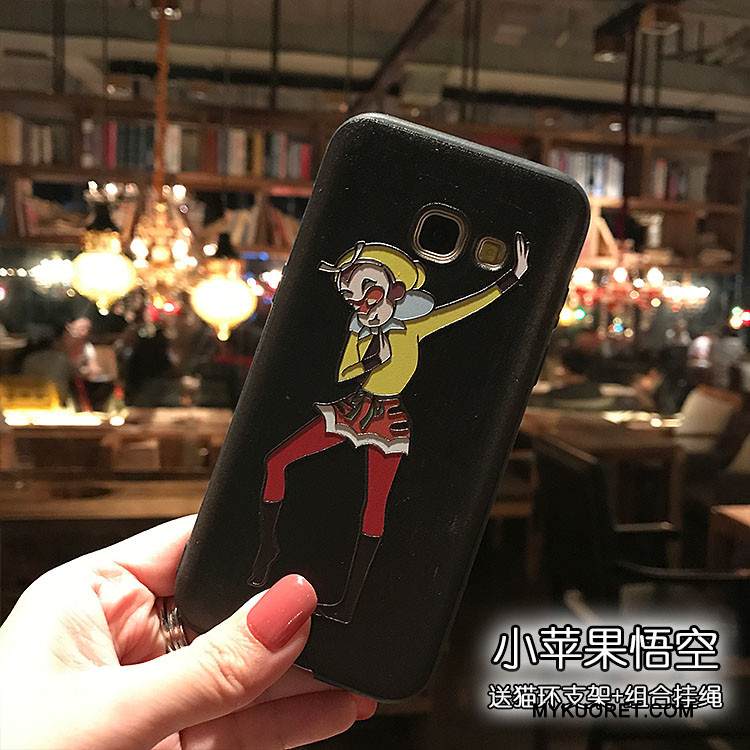 Kuori Samsung Galaxy J7 2017 Pehmeä Neste Puhelimen Kuoret Pesty Suede, Kotelo Samsung Galaxy J7 2017 Kohokuviointi Musta