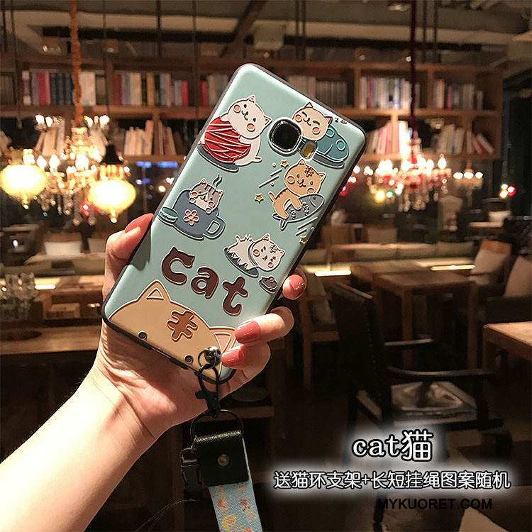 Kuori Samsung Galaxy J7 2017 Pehmeä Neste Ripustettava Kaula Ripustettavat Koristeet, Kotelo Samsung Galaxy J7 2017 Kohokuviointi Puhelimen Kuoret Sininen