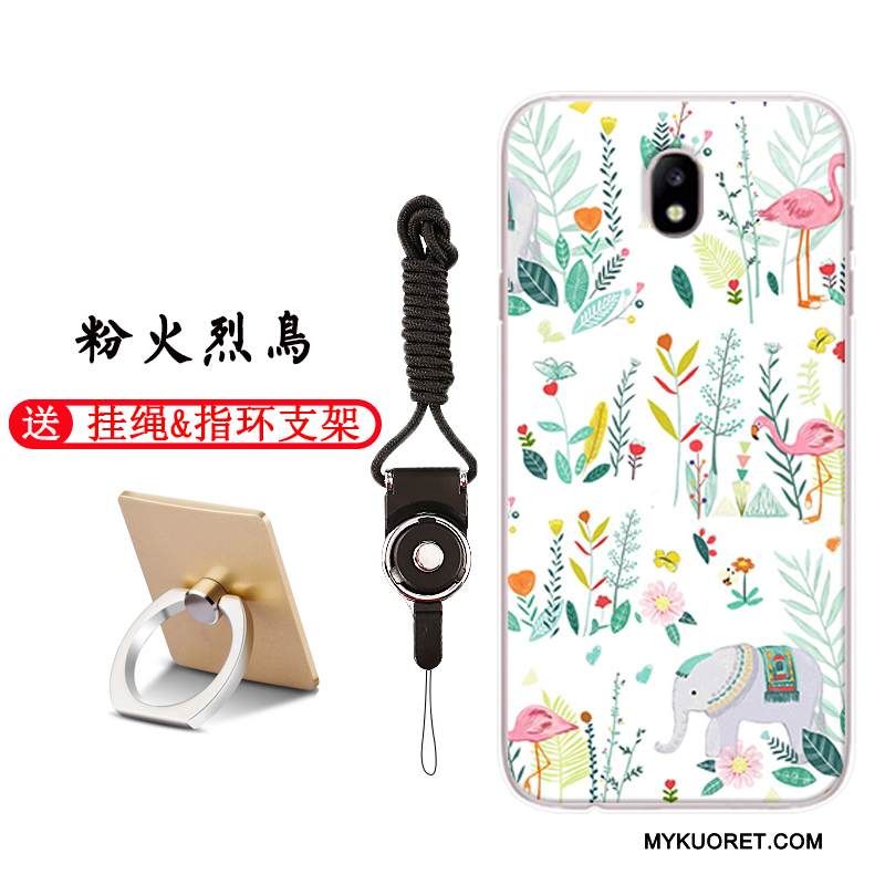 Kuori Samsung Galaxy J7 2017 Sarjakuva Vaaleansininen Murtumaton, Kotelo Samsung Galaxy J7 2017 Pehmeä Neste Puhelimen Kuoret