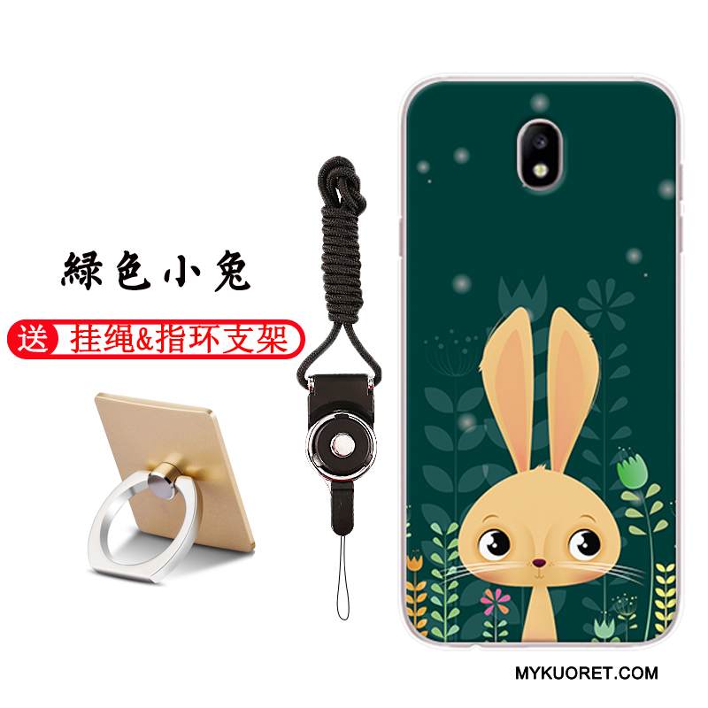 Kuori Samsung Galaxy J7 2017 Sarjakuva Vaaleansininen Murtumaton, Kotelo Samsung Galaxy J7 2017 Pehmeä Neste Puhelimen Kuoret