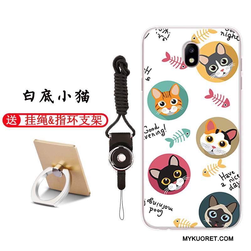 Kuori Samsung Galaxy J7 2017 Sarjakuva Vaaleansininen Murtumaton, Kotelo Samsung Galaxy J7 2017 Pehmeä Neste Puhelimen Kuoret