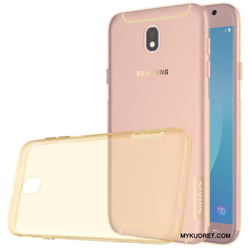 Kuori Samsung Galaxy J7 2017 Silikoni Kulta Ohut, Kotelo Samsung Galaxy J7 2017 Puhelimen Kuoret Liukumaton
