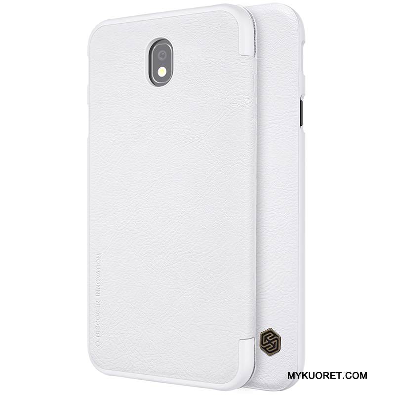 Kuori Samsung Galaxy J7 2017 Suojaus Liiketoiminta Kortti, Kotelo Samsung Galaxy J7 2017 Nahka Kulta