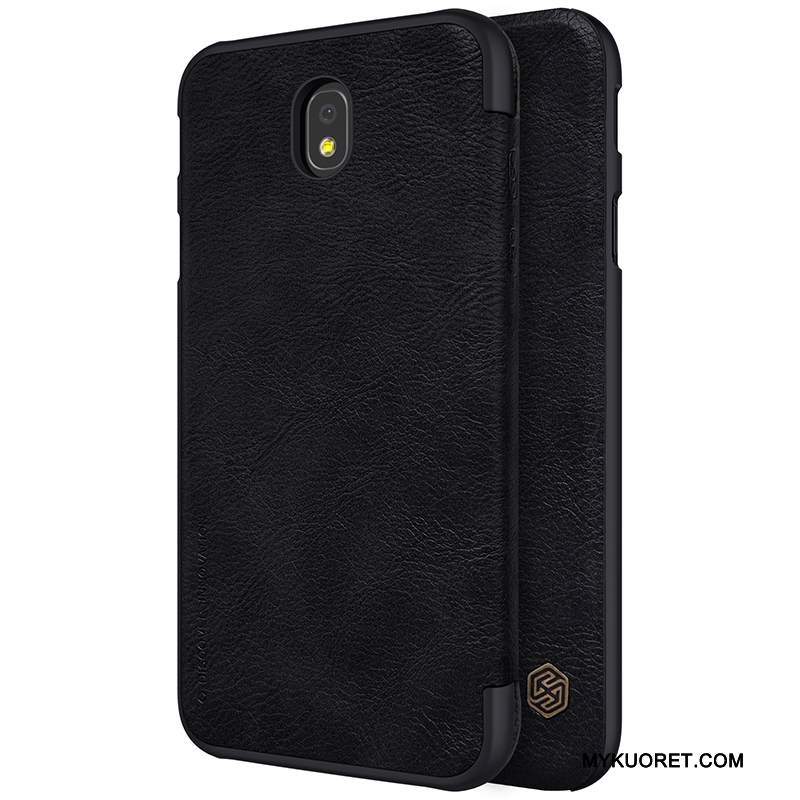 Kuori Samsung Galaxy J7 2017 Suojaus Liiketoiminta Kortti, Kotelo Samsung Galaxy J7 2017 Nahka Kulta