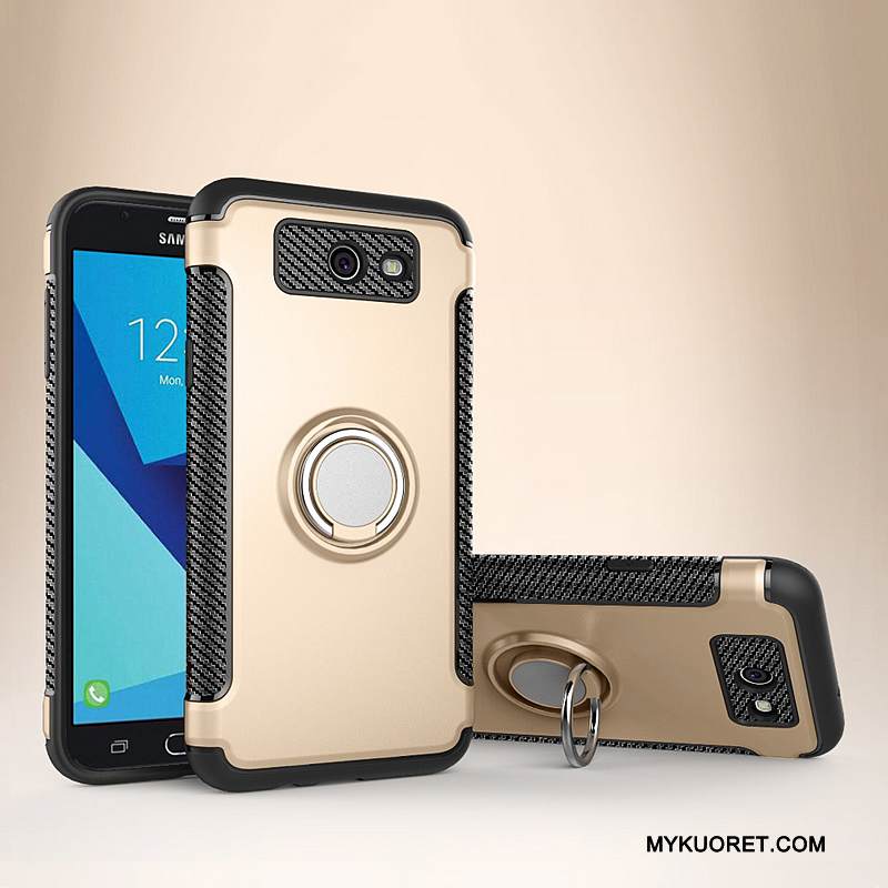 Kuori Samsung Galaxy J7 2017 Suojaus Murtumaton Auto, Kotelo Samsung Galaxy J7 2017 Nahka Hopea Puhelimen Kuoret