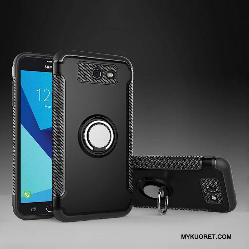 Kuori Samsung Galaxy J7 2017 Suojaus Murtumaton Auto, Kotelo Samsung Galaxy J7 2017 Nahka Hopea Puhelimen Kuoret