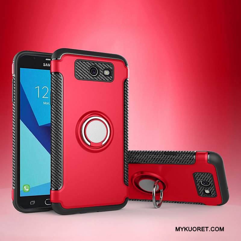 Kuori Samsung Galaxy J7 2017 Suojaus Murtumaton Auto, Kotelo Samsung Galaxy J7 2017 Nahka Hopea Puhelimen Kuoret