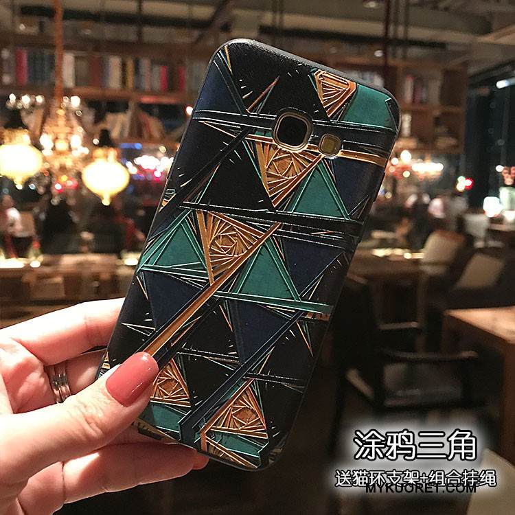 Kuori Samsung Galaxy J7 2017 Tuki Musta Pesty Suede, Kotelo Samsung Galaxy J7 2017 Pehmeä Neste Puhelimen Kuoret