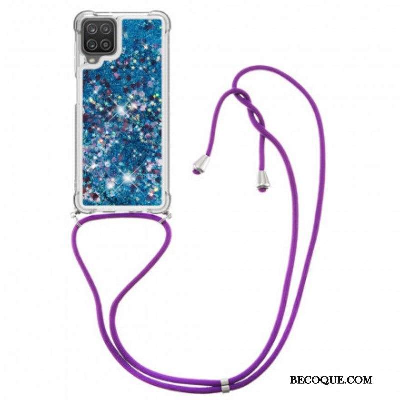Kuori Samsung Galaxy M12 / A12 Paljetteja Kiristysnyörillä