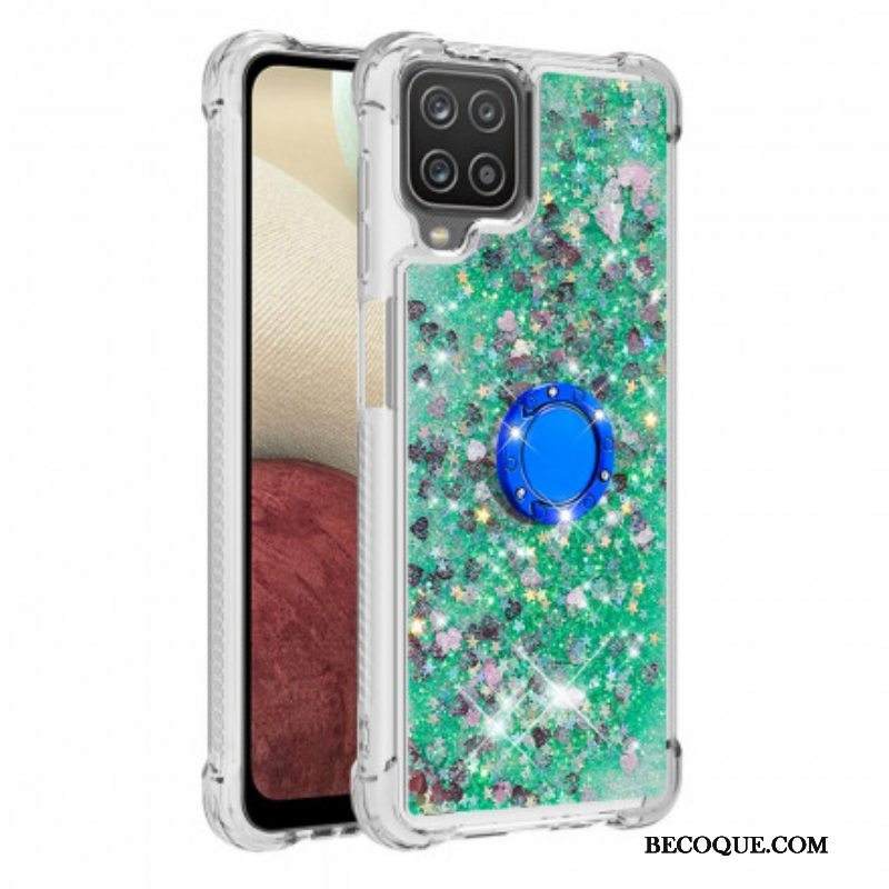 Kuori Samsung Galaxy M12 / A12 Paljetteja Rengastuella