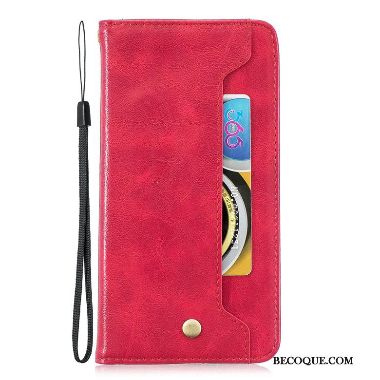 Kuori Samsung Galaxy M20 Nahka Murtumaton Kortti, Kotelo Samsung Galaxy M20 Suojaus Puhelimen Kuoret Musta