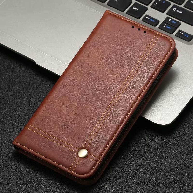 Kuori Samsung Galaxy M20 Nahka Ylellisyys Murtumaton, Kotelo Samsung Galaxy M20 Kuoret Kalvo Puhelimen Kuoret