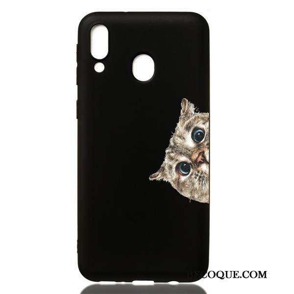 Kuori Samsung Galaxy M20 Pehmeä Neste Trendi Musta, Kotelo Samsung Galaxy M20 Sarjakuva Puhelimen Kuoret Ripustettavat Koristeet