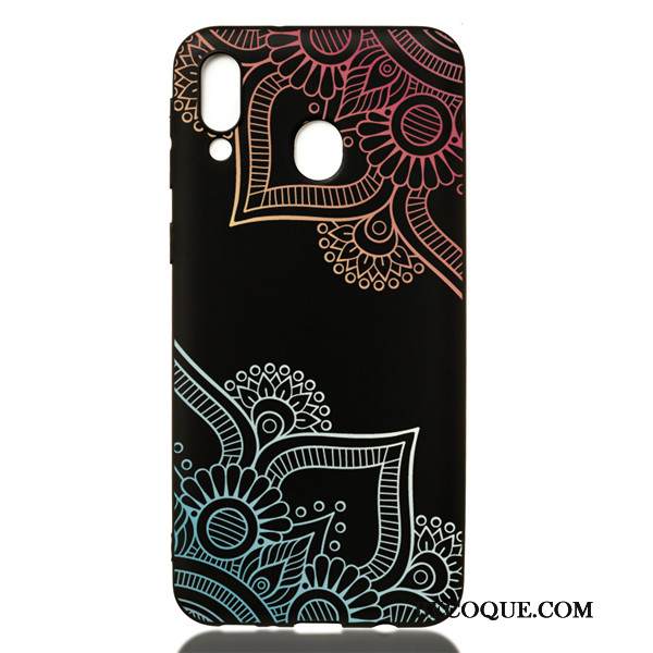 Kuori Samsung Galaxy M20 Pehmeä Neste Trendi Musta, Kotelo Samsung Galaxy M20 Sarjakuva Puhelimen Kuoret Ripustettavat Koristeet