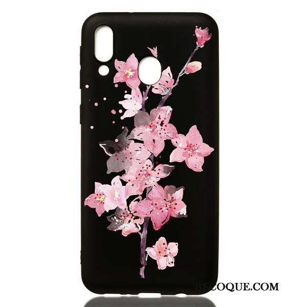 Kuori Samsung Galaxy M20 Pehmeä Neste Trendi Musta, Kotelo Samsung Galaxy M20 Sarjakuva Puhelimen Kuoret Ripustettavat Koristeet