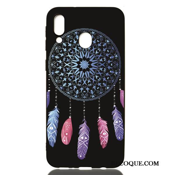 Kuori Samsung Galaxy M20 Pehmeä Neste Trendi Musta, Kotelo Samsung Galaxy M20 Sarjakuva Puhelimen Kuoret Ripustettavat Koristeet