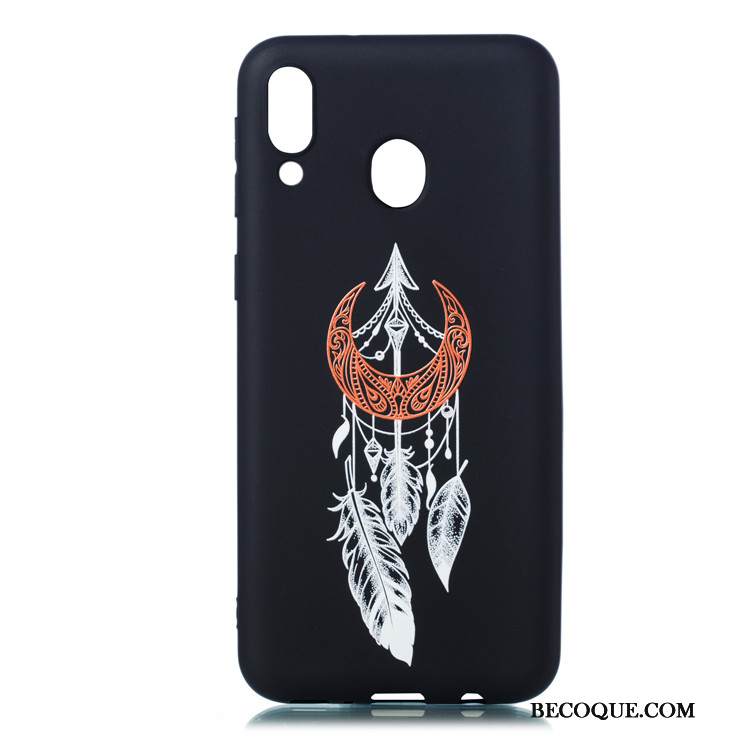 Kuori Samsung Galaxy M20 Pehmeä Neste Ultra Pesty Suede, Kotelo Samsung Galaxy M20 Sarjakuva Ripustettavat Koristeet Puhelimen Kuoret