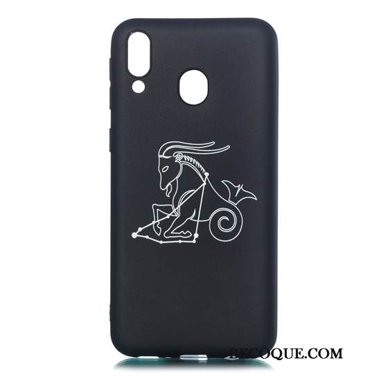 Kuori Samsung Galaxy M20 Pehmeä Neste Ultra Pesty Suede, Kotelo Samsung Galaxy M20 Sarjakuva Ripustettavat Koristeet Puhelimen Kuoret