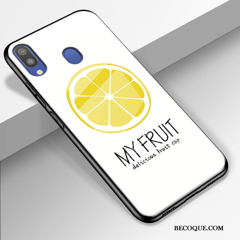 Kuori Samsung Galaxy M20 Pehmeä Neste Yksinkertainen Murtumaton, Kotelo Samsung Galaxy M20 Tila Pieni Lasi