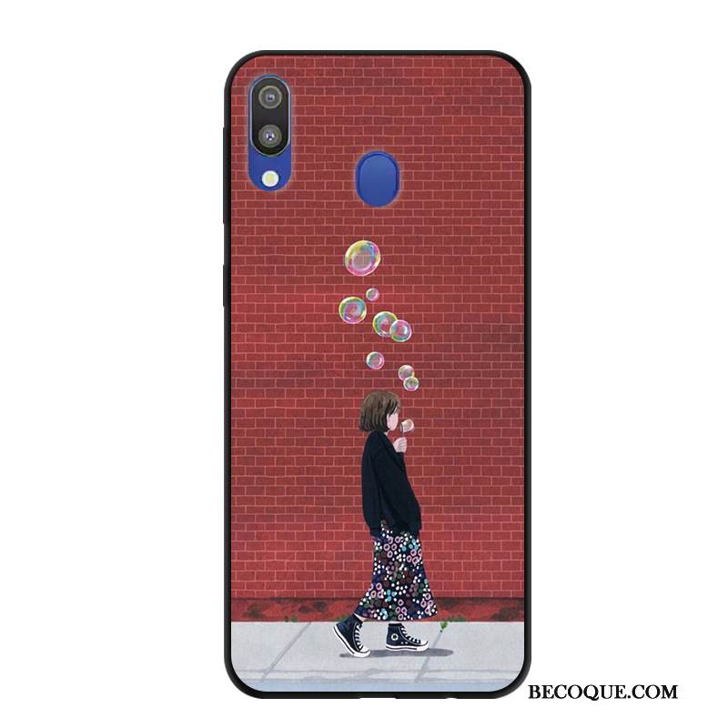 Kuori Samsung Galaxy M20 Suojaus Musta Trendi, Kotelo Samsung Galaxy M20 Murtumaton Puhelimen Kuoret