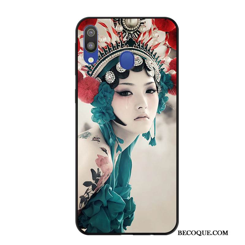 Kuori Samsung Galaxy M20 Suojaus Musta Trendi, Kotelo Samsung Galaxy M20 Murtumaton Puhelimen Kuoret