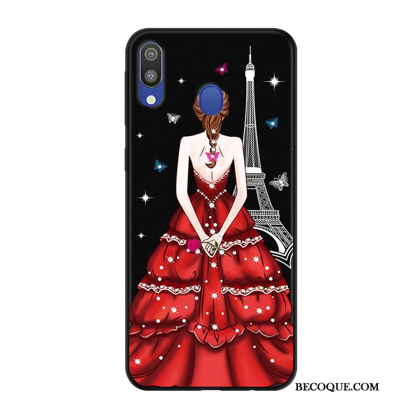 Kuori Samsung Galaxy M20 Suojaus Musta Trendi, Kotelo Samsung Galaxy M20 Murtumaton Puhelimen Kuoret