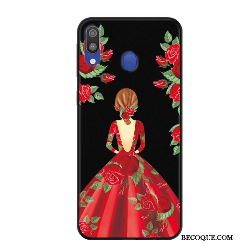 Kuori Samsung Galaxy M20 Suojaus Musta Trendi, Kotelo Samsung Galaxy M20 Murtumaton Puhelimen Kuoret