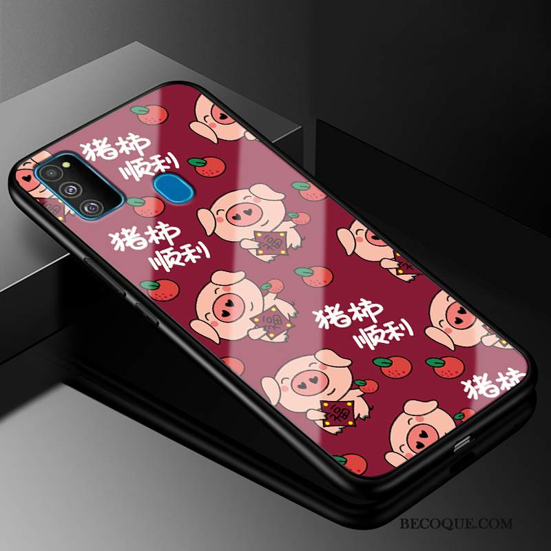 Kuori Samsung Galaxy M30s Laukut Lasi Ihana, Kotelo Samsung Galaxy M30s Suojaus Trendi Murtumaton