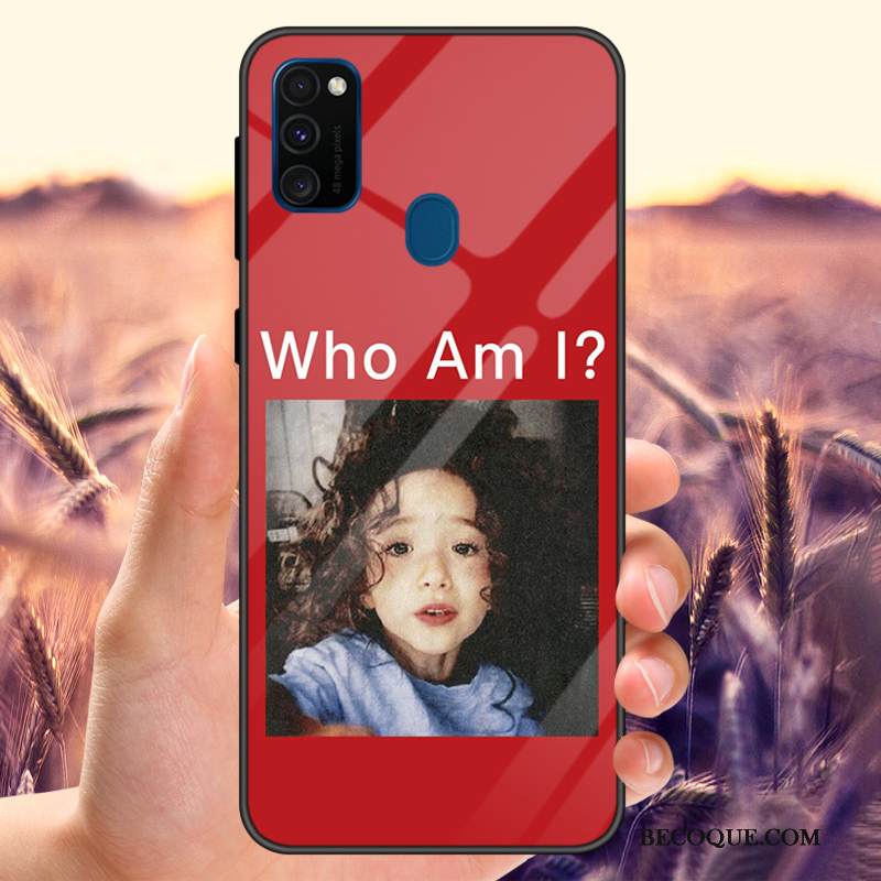 Kuori Samsung Galaxy M30s Laukut Murtumaton Julkkis, Kotelo Samsung Galaxy M30s Rakastunut Lasi