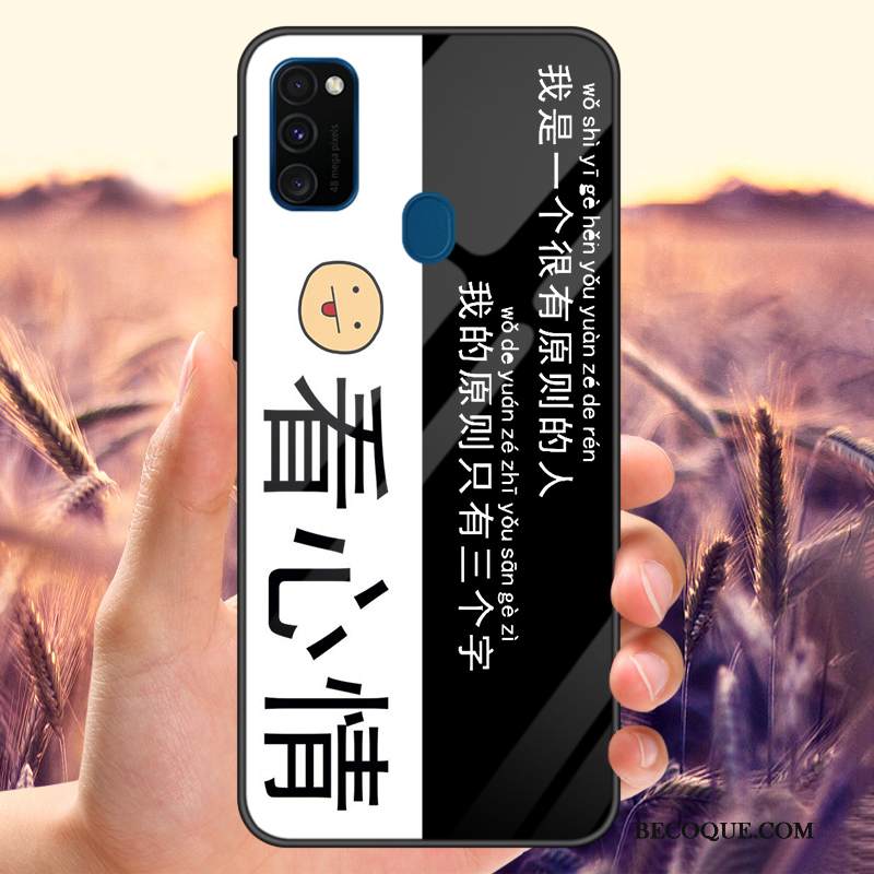 Kuori Samsung Galaxy M30s Laukut Murtumaton Julkkis, Kotelo Samsung Galaxy M30s Rakastunut Lasi