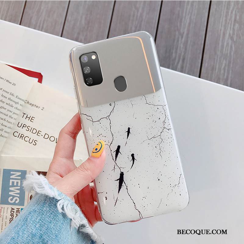 Kuori Samsung Galaxy M30s Laukut Persoonallisuus Kalvo, Kotelo Samsung Galaxy M30s Tila Kova Violetti