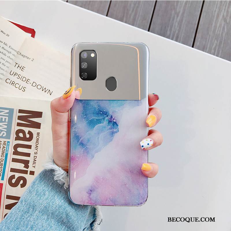 Kuori Samsung Galaxy M30s Laukut Persoonallisuus Kalvo, Kotelo Samsung Galaxy M30s Tila Kova Violetti