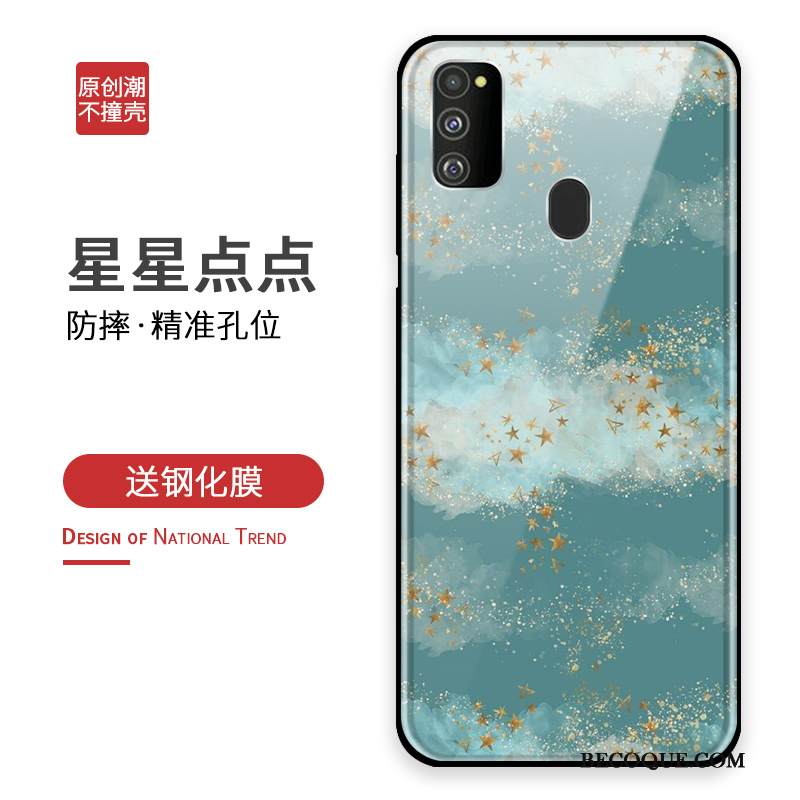 Kuori Samsung Galaxy M30s Laukut Persoonallisuus Puhelimen Kuoret, Kotelo Samsung Galaxy M30s Luova Murtumaton Lasi