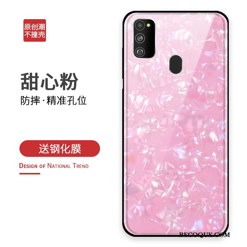 Kuori Samsung Galaxy M30s Laukut Persoonallisuus Puhelimen Kuoret, Kotelo Samsung Galaxy M30s Luova Murtumaton Lasi