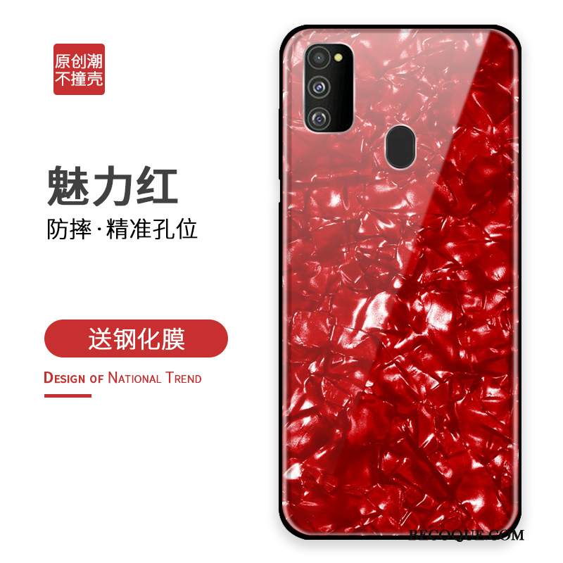 Kuori Samsung Galaxy M30s Laukut Persoonallisuus Puhelimen Kuoret, Kotelo Samsung Galaxy M30s Luova Murtumaton Lasi