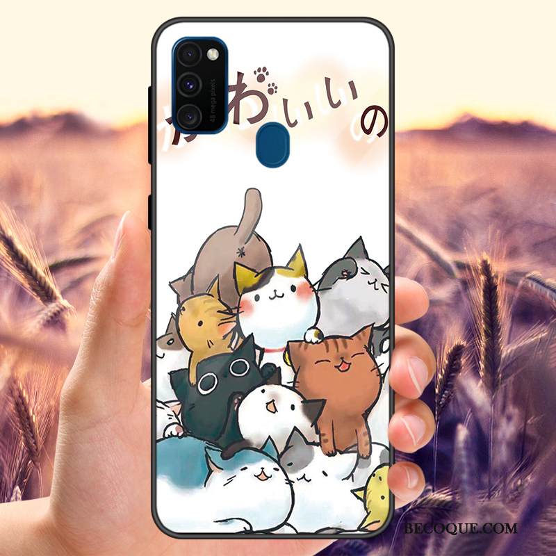 Kuori Samsung Galaxy M30s Laukut Suuntaus Lasi, Kotelo Samsung Galaxy M30s Pehmeä Neste Peili Puhelimen Kuoret