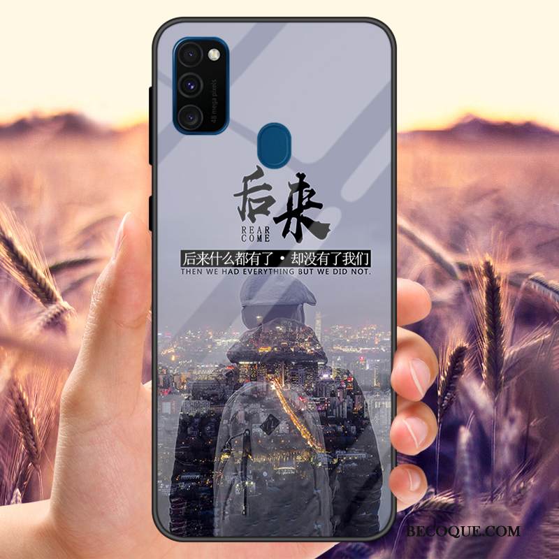 Kuori Samsung Galaxy M30s Laukut Suuntaus Lasi, Kotelo Samsung Galaxy M30s Pehmeä Neste Peili Puhelimen Kuoret