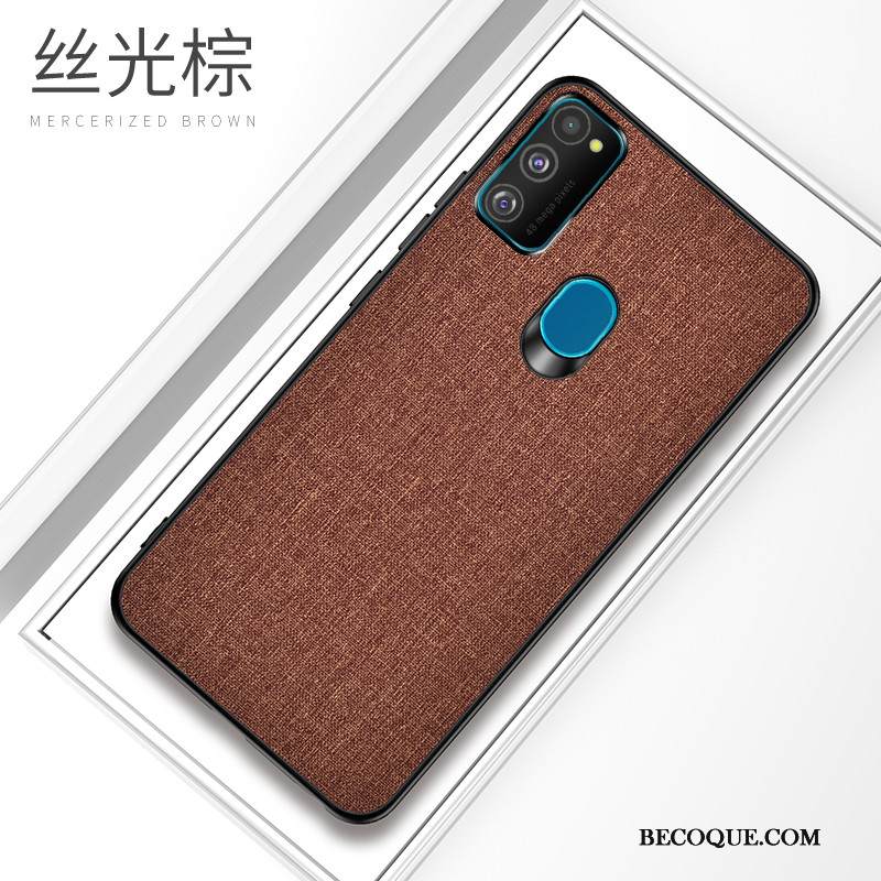 Kuori Samsung Galaxy M30s Luova Kova Murtumaton, Kotelo Samsung Galaxy M30s Laukut Harmaa Kiinteä Väri