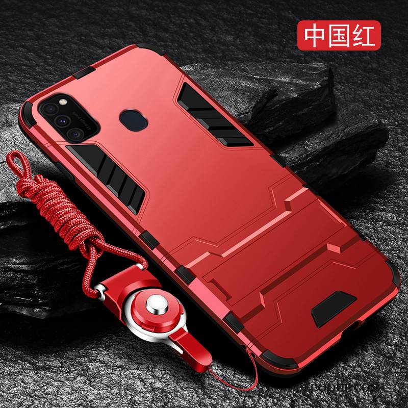 Kuori Samsung Galaxy M30s Luova Pesty Suede Suupaltti, Kotelo Samsung Galaxy M30s Suojaus Hopea Ripustettavat Koristeet