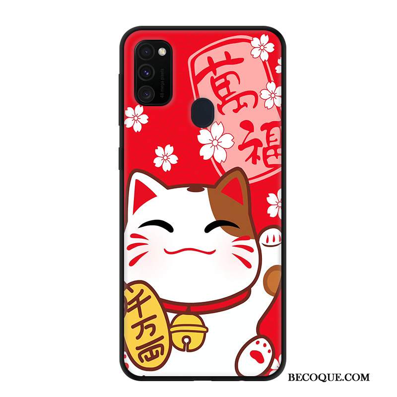 Kuori Samsung Galaxy M30s Sarjakuva Muokata Harmaa, Kotelo Samsung Galaxy M30s Suojaus Puhelimen Kuoret