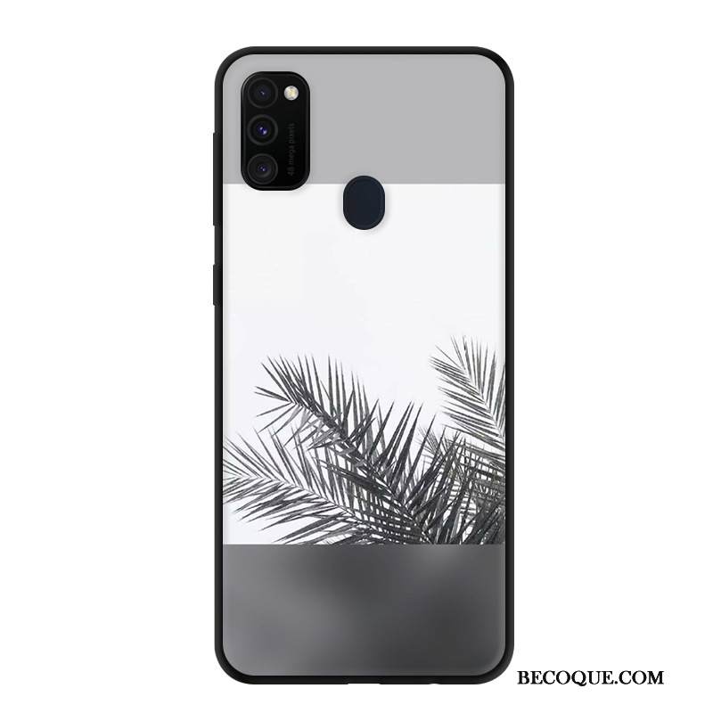 Kuori Samsung Galaxy M30s Sarjakuva Muokata Harmaa, Kotelo Samsung Galaxy M30s Suojaus Puhelimen Kuoret