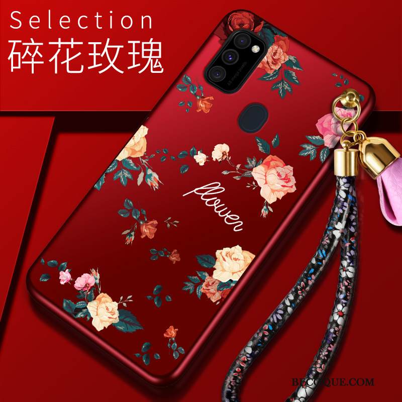 Kuori Samsung Galaxy M30s Silikoni Takakansi Murtumaton, Kotelo Samsung Galaxy M30s Kohokuviointi Tide-brändi Puhelimen Kuoret