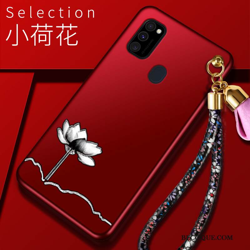 Kuori Samsung Galaxy M30s Silikoni Takakansi Murtumaton, Kotelo Samsung Galaxy M30s Kohokuviointi Tide-brändi Puhelimen Kuoret